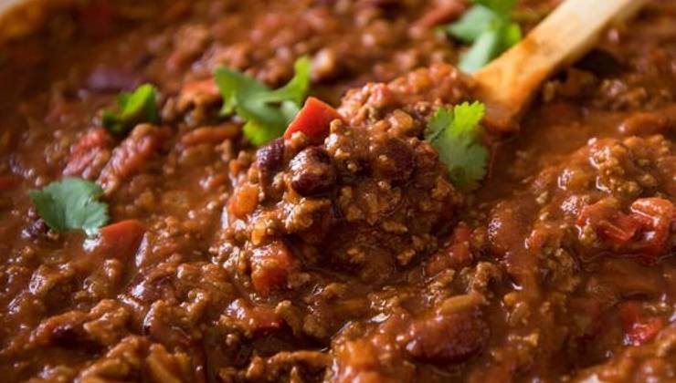 ricetta chilli con carne veloce