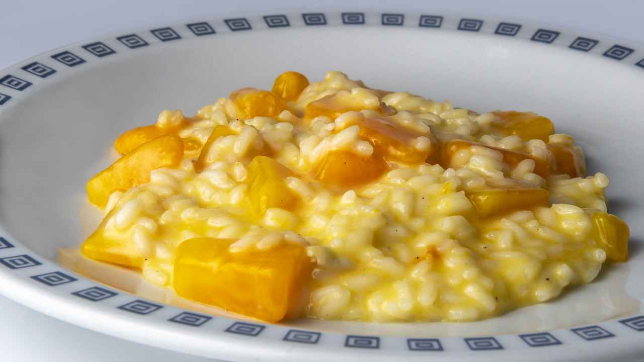 risotto zucca e gorgonzola