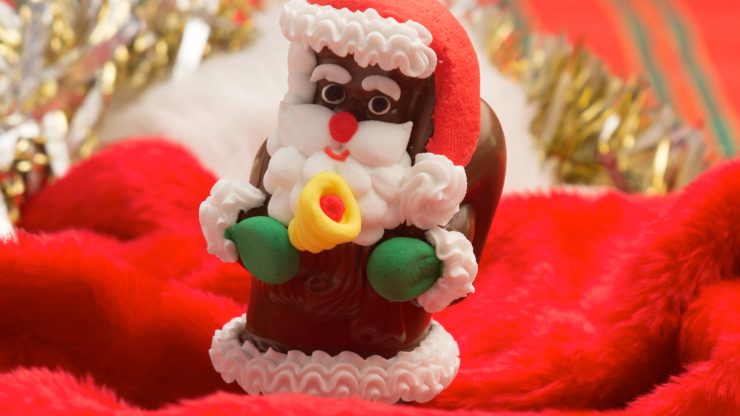 babbo natale di cioccolato 