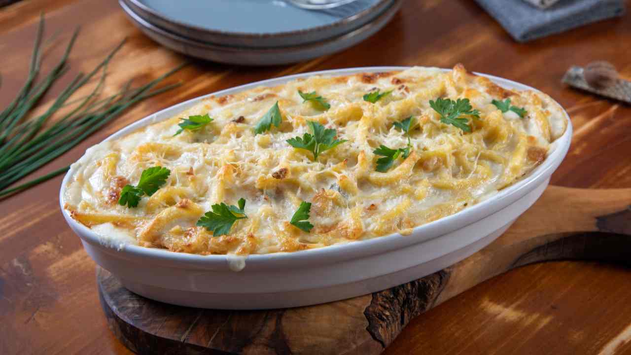 pasta cacio e pepe al forno