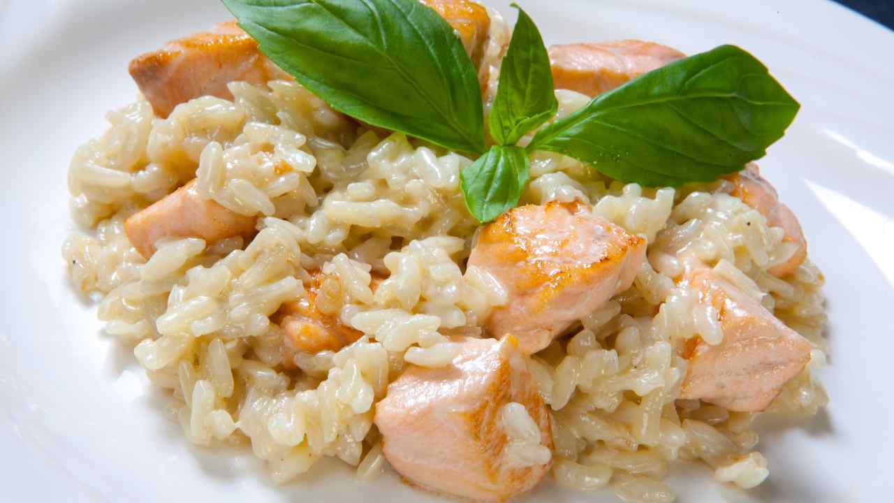 risotto salmone