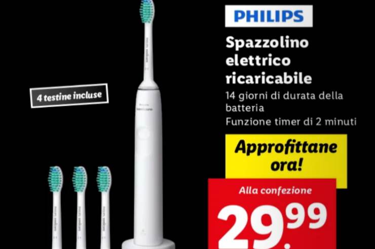 spazzolino elettrico lidl