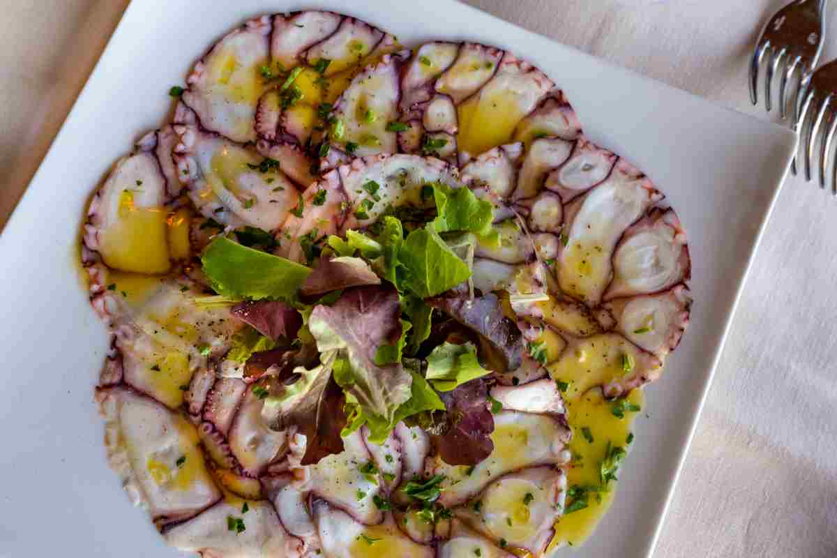 Carpaccio polpo