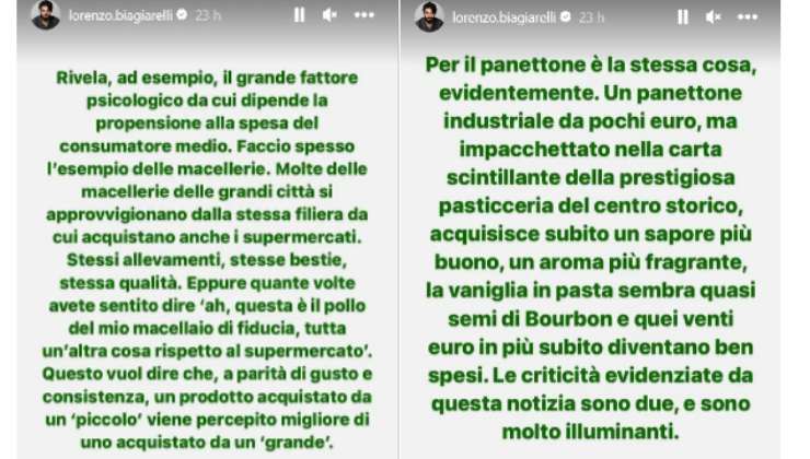 Lorenzo Biagiarelli dice la sua sui panettoni artigianali