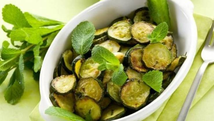 Zucchine della poverella con menta