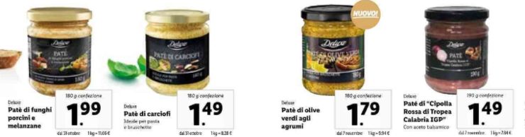 lidl prodotti antipasto