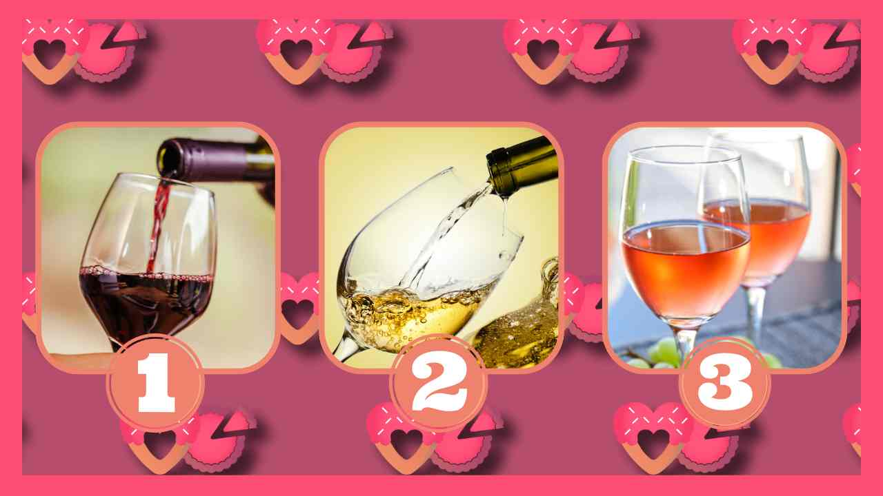 vino rosso, bianco o rosé test personalità 