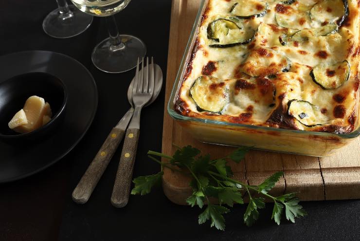 parmigiana bianca di zucchine