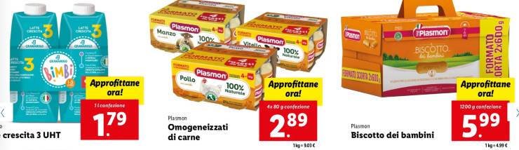 prodotti infanzia lidl