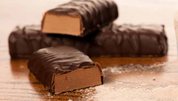 Barrette proteiche al cioccolato