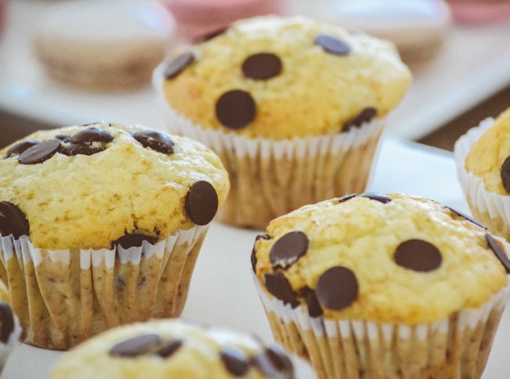 Cupcakes cioccolato banana ricetta celiaci 