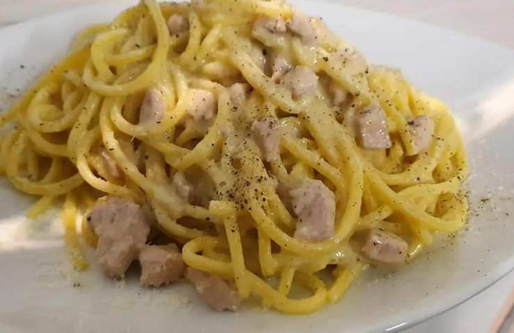 Carbonara di mare di Cannavacciuolo