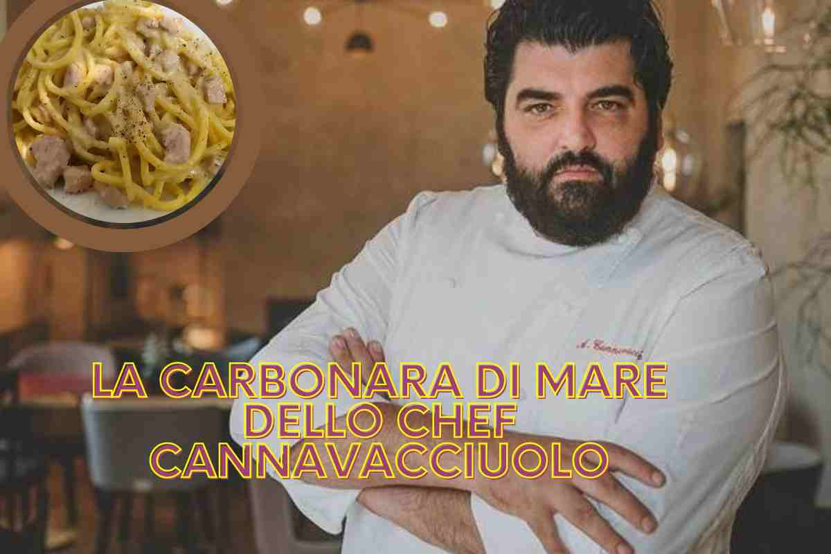 Ricetta della Carbonara di mare di Cannavacciuolo