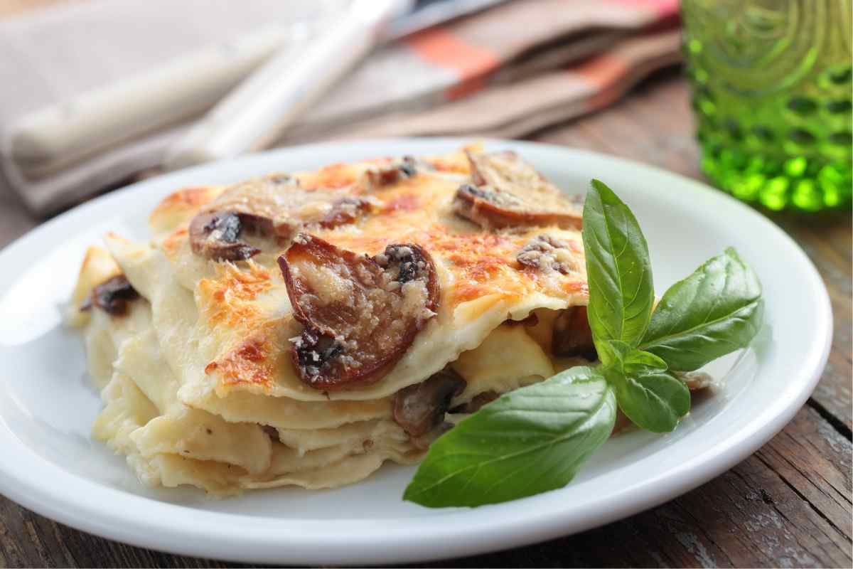 Lasagne con funghi ricetta