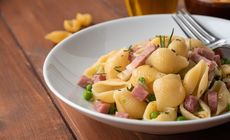 Trucco pasta e piselli cremosa