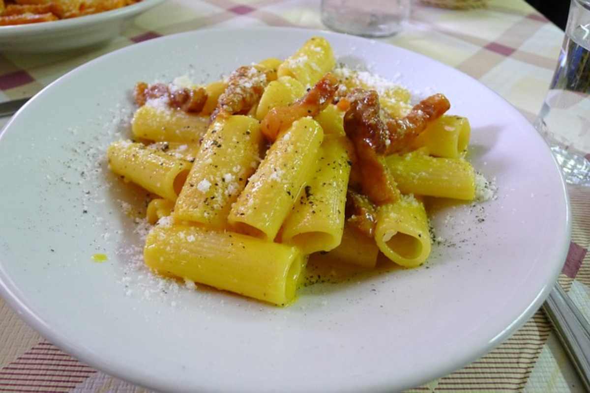 carbonara in piatto