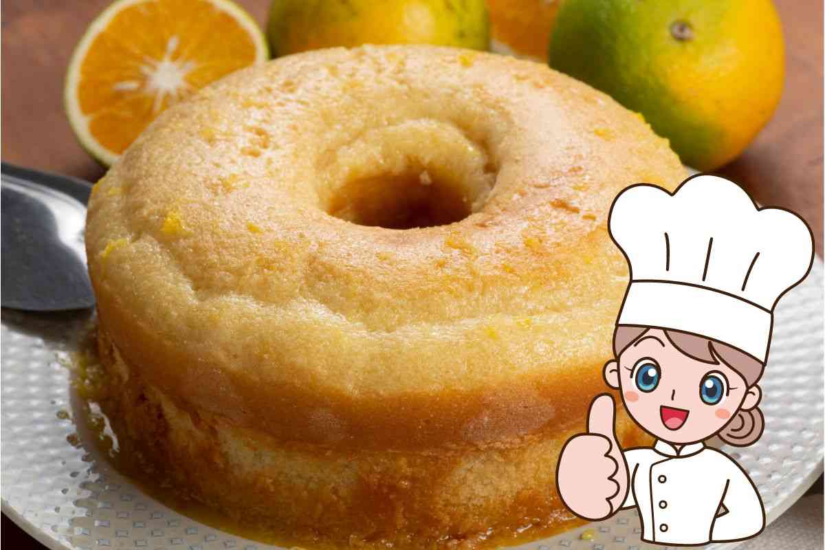 ricetta veloce ciambellone arancia amaretti