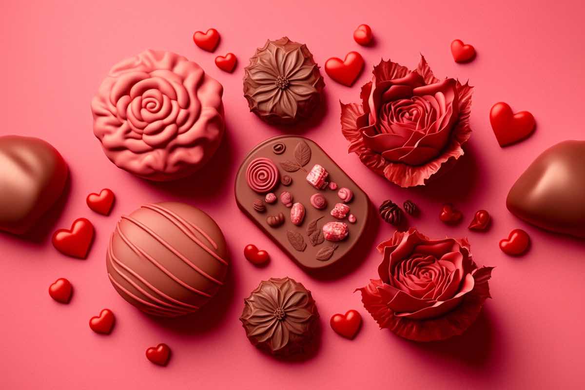 rose al cioccolato di San Valentino