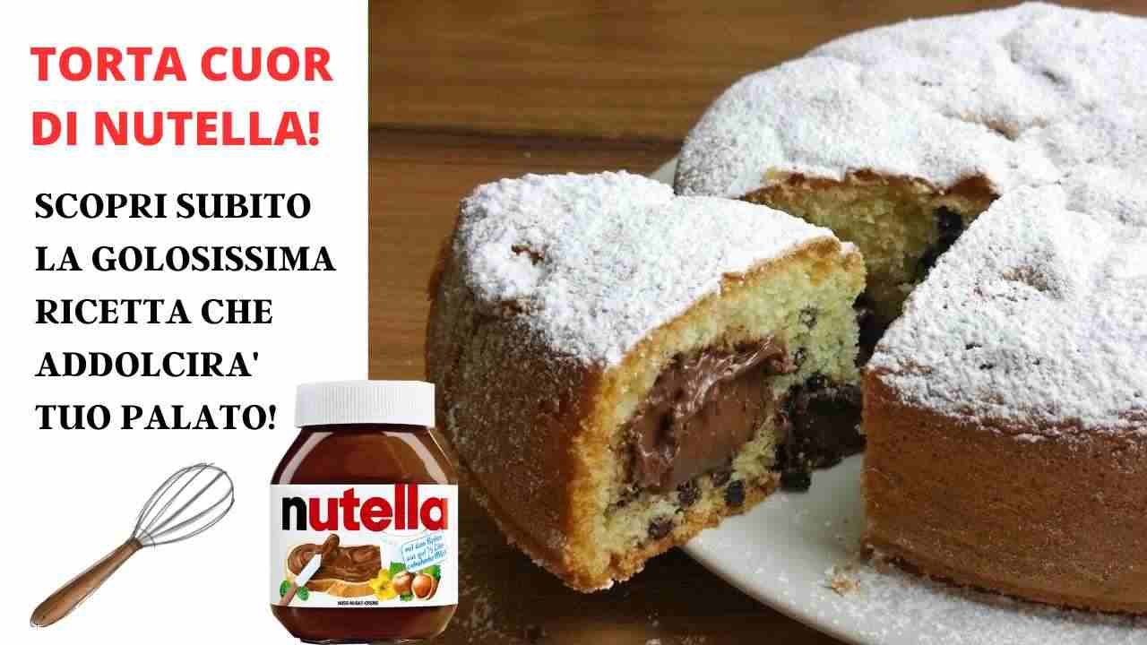 torta cuor di nutella