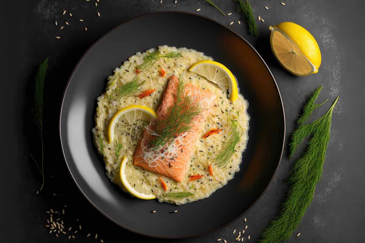 risotto al salmone, la ricetta per san Valentino