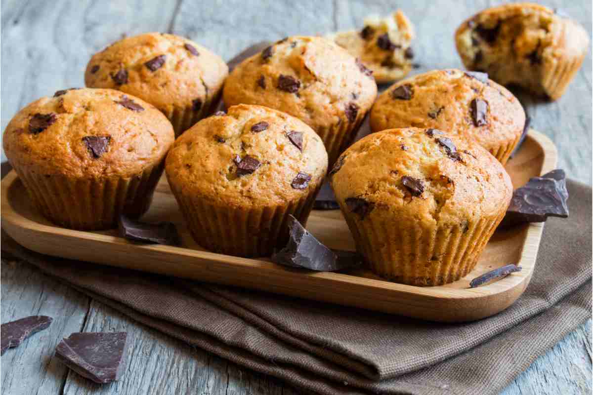 Muffins stracciatella senza bilancia