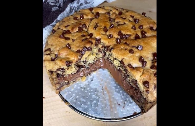 Torta cookie ripiena ricetta