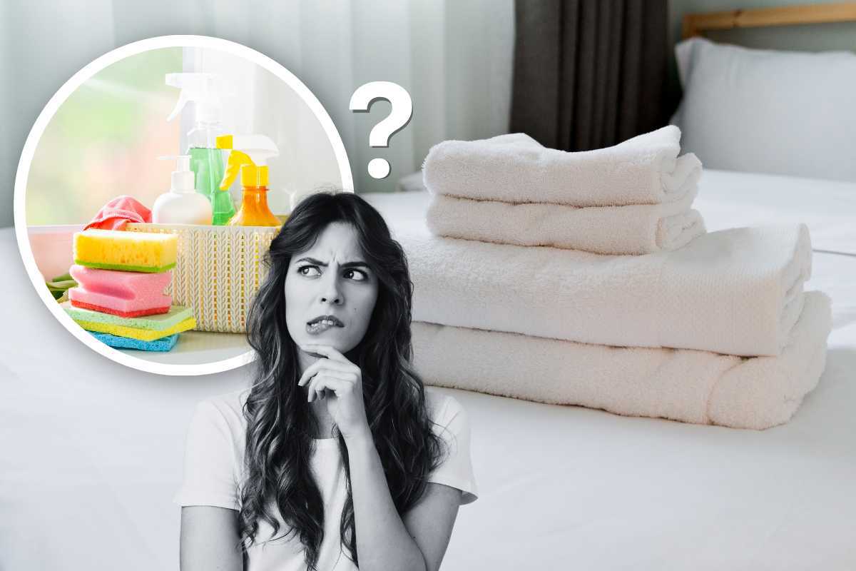 asciugamani hotel igienizzati