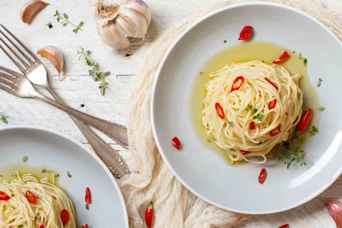 spaghetti aglio olio peperoncino