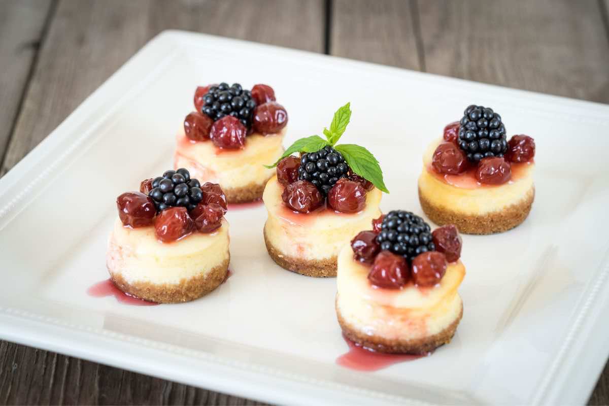 ricetta facile mini cheesecake 