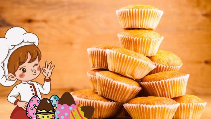 muffin con ovetti di cioccolato