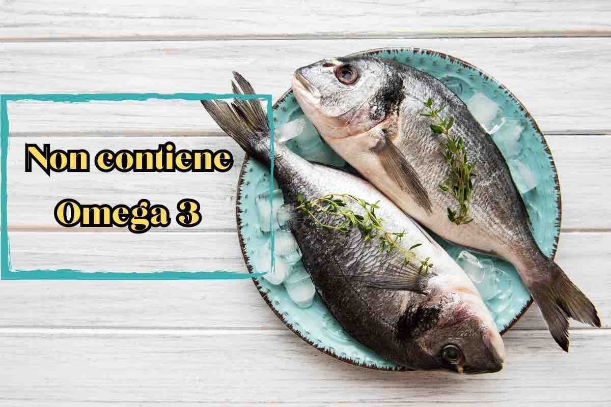 pesce che non contiene omega 3