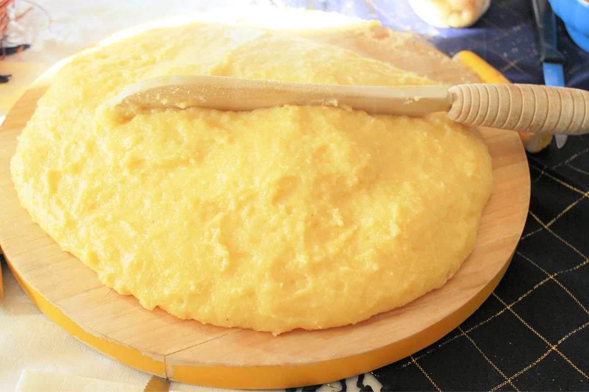 polenta senza mai mescolarla