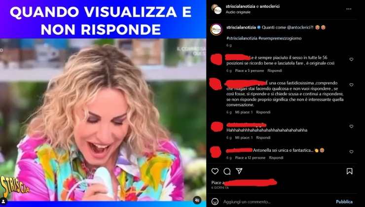 Antonella clerici, urla in diretta