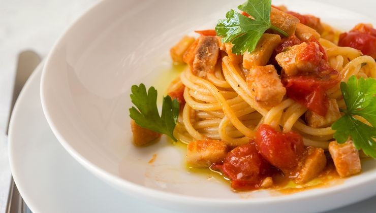 ricetta, spaghetti alla mediterranea