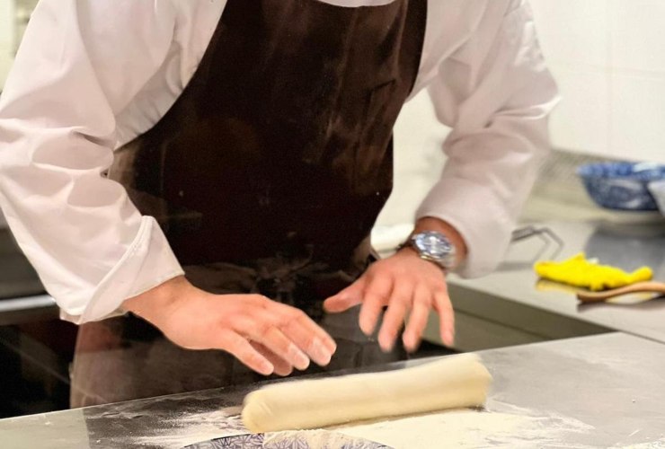 Preparazione pasta per Mani in Noodles Milano