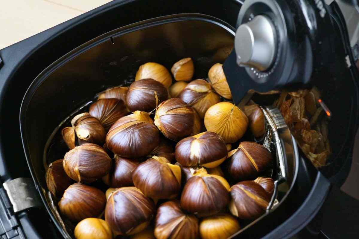 castagne in friggitrice ad aria