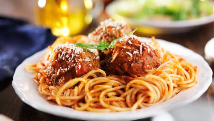 Spaghetti con polpette di Lilli e il Vagabondo